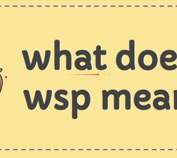 Meaning behind WSP Text